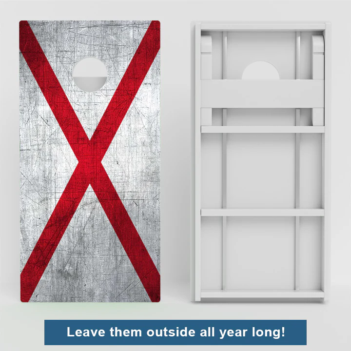 Alabama Flag Weather Proof Cornhole Boards - Image 2
