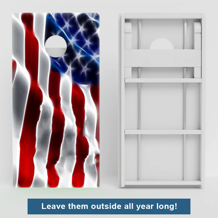 American Flag Weather Proof Cornhole Boards - Image 2