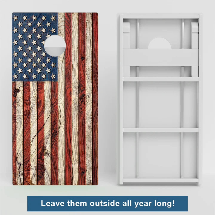 American Flag Weather Proof Cornhole Boards - Image 2