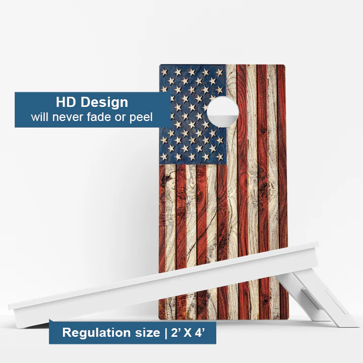 American Flag Weather Proof Cornhole Boards - Image 3