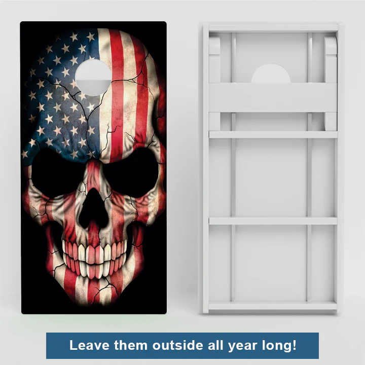 American Skull Weather Proof Cornhole Boards - Image 2