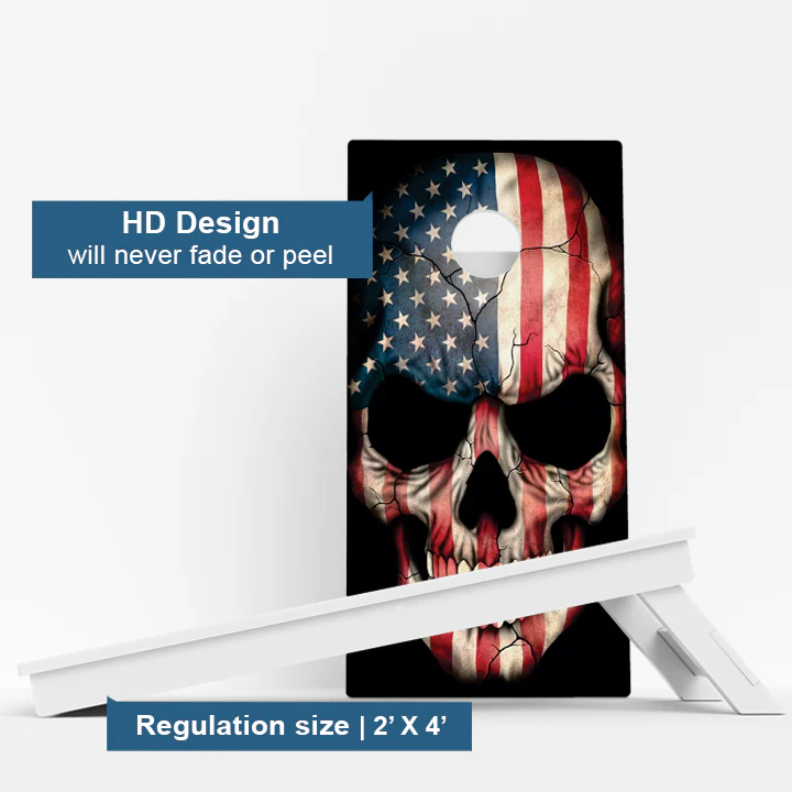 American Skull Weather Proof Cornhole Boards - Image 3
