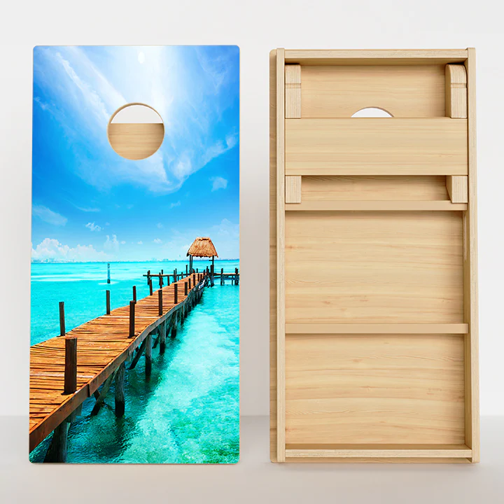 Beach Paradise Professional Cornhole Boards - Image 2