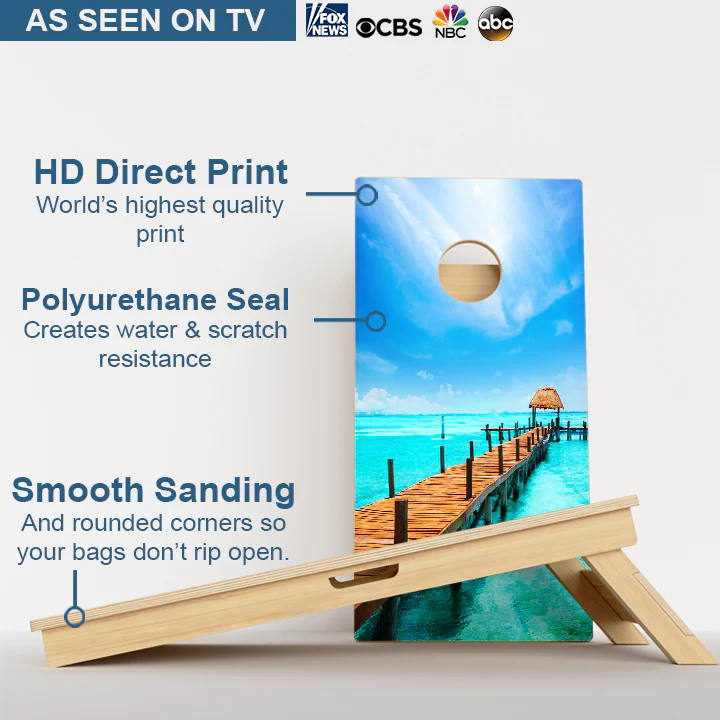 Beach Paradise Professional Cornhole Boards - Image 3