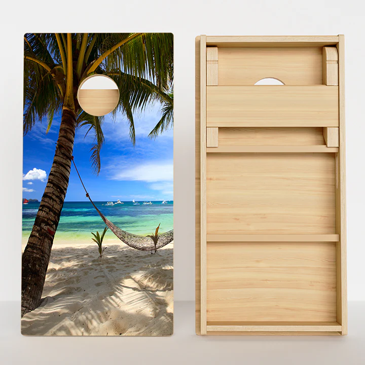 Beach Paradise Professional Cornhole Boards - Image 2