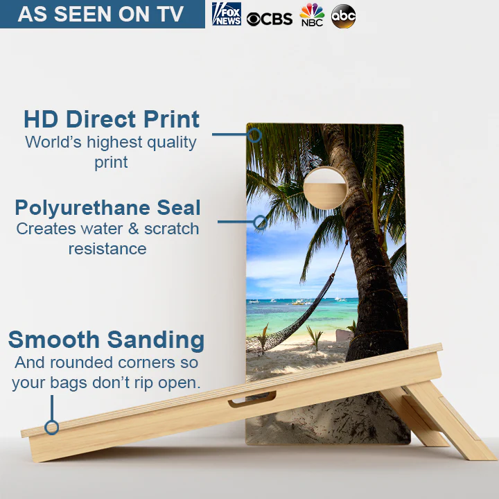 Beach Paradise Professional Cornhole Boards - Image 3