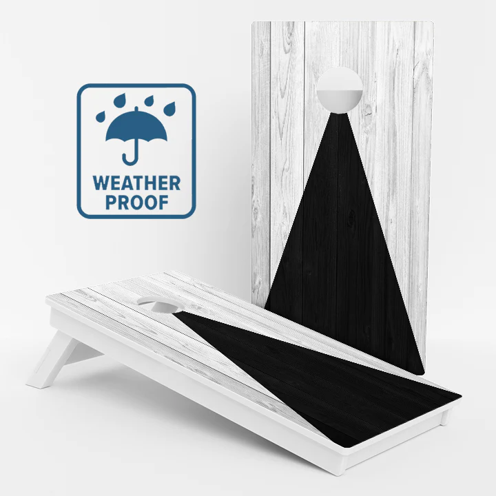 Black & Grey Weather Proof Cornhole Boards