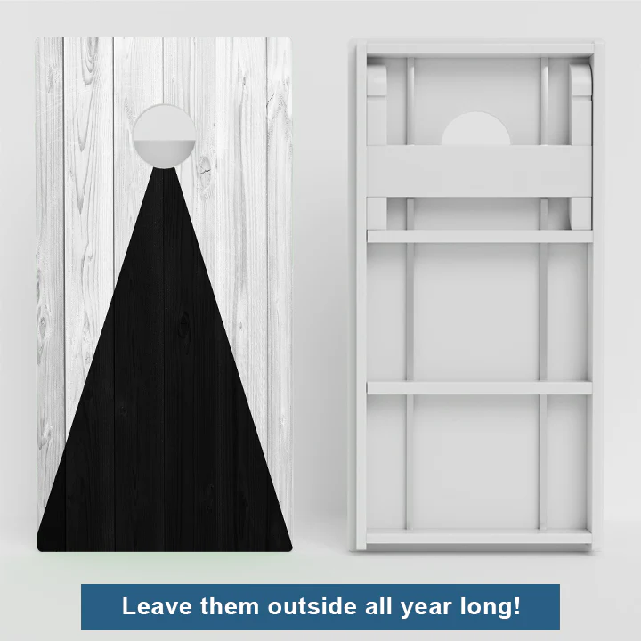 Black & Grey Weather Proof Cornhole Boards - Image 2