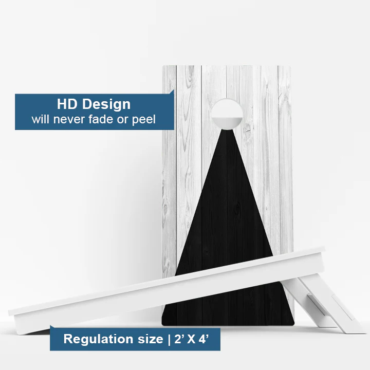 Black & Grey Weather Proof Cornhole Boards - Image 3