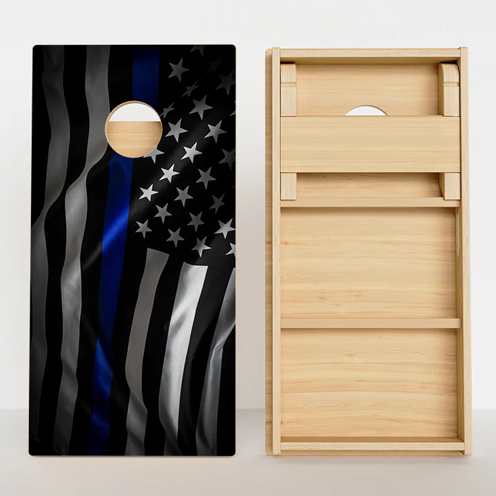 Blue Line Flag Professional Cornhole Boards - Image 2