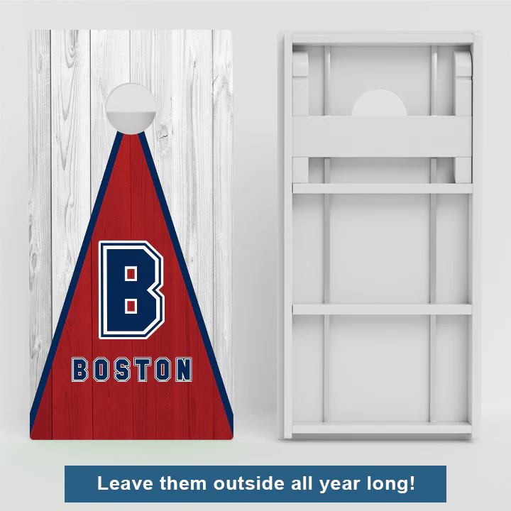 Boston Baseball Weather Proof Cornhole Boards - Image 2