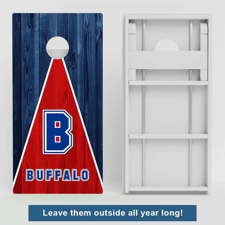 Buffalo Football Weather Proof Cornhole Boards - Image 2