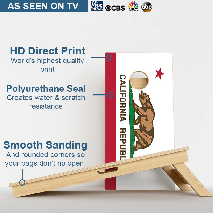 California Flag Professional Cornhole Boards - Image 3