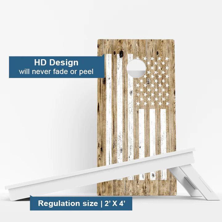 Camo American Flag Weather Proof Cornhole Boards - Image 3