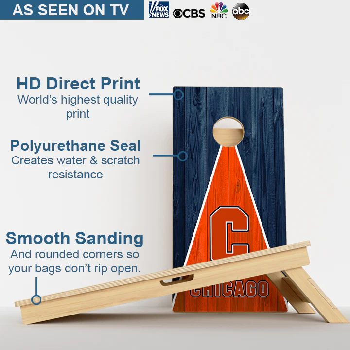 Chicago Football Professional Cornhole Boards - Image 3