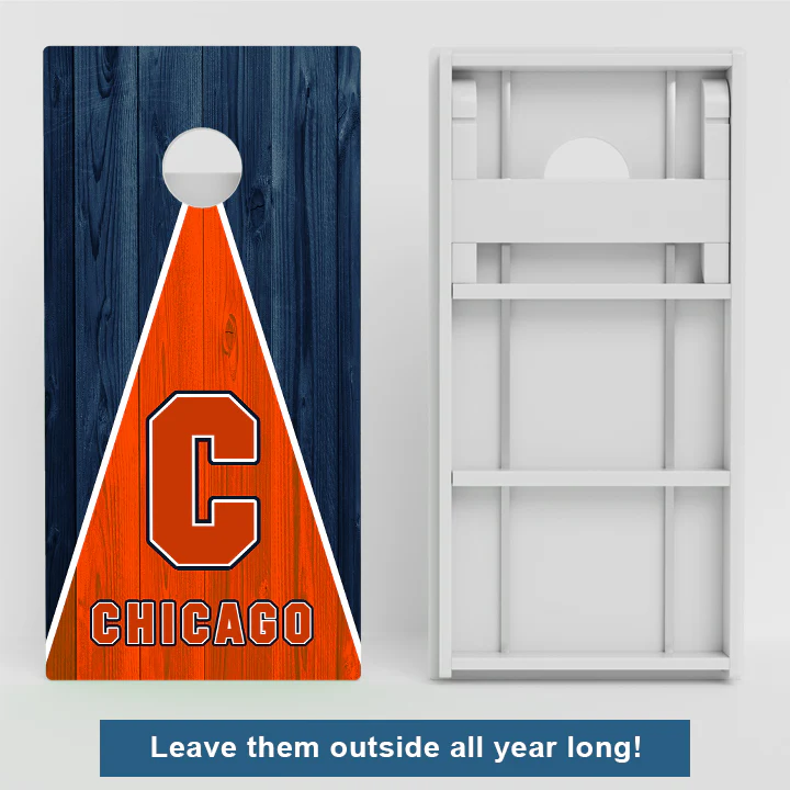 Chicago Football Weather Proof Cornhole Boards - Image 2