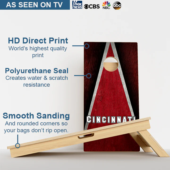 Cincinnati Baseball Professional Cornhole Boards - Image 3