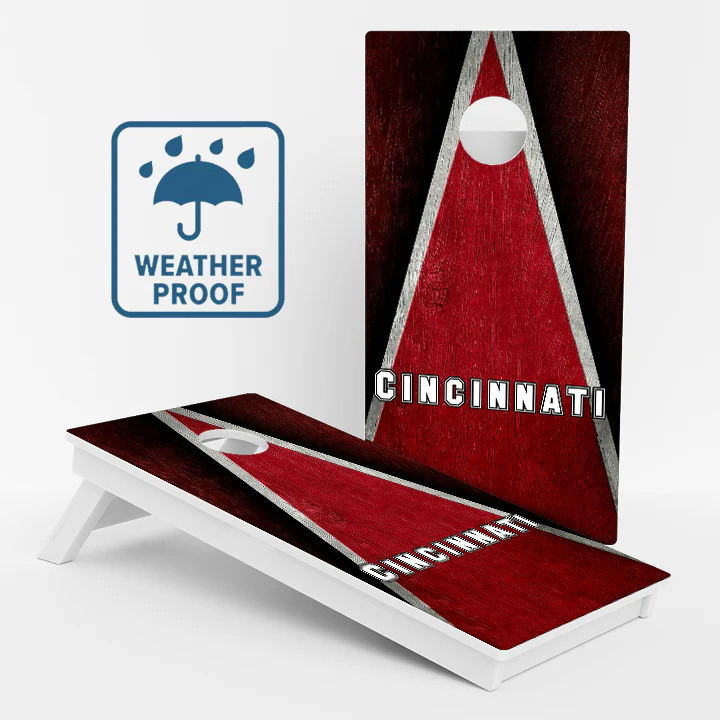 Cincinnati Baseball Weather Proof Cornhole Boards