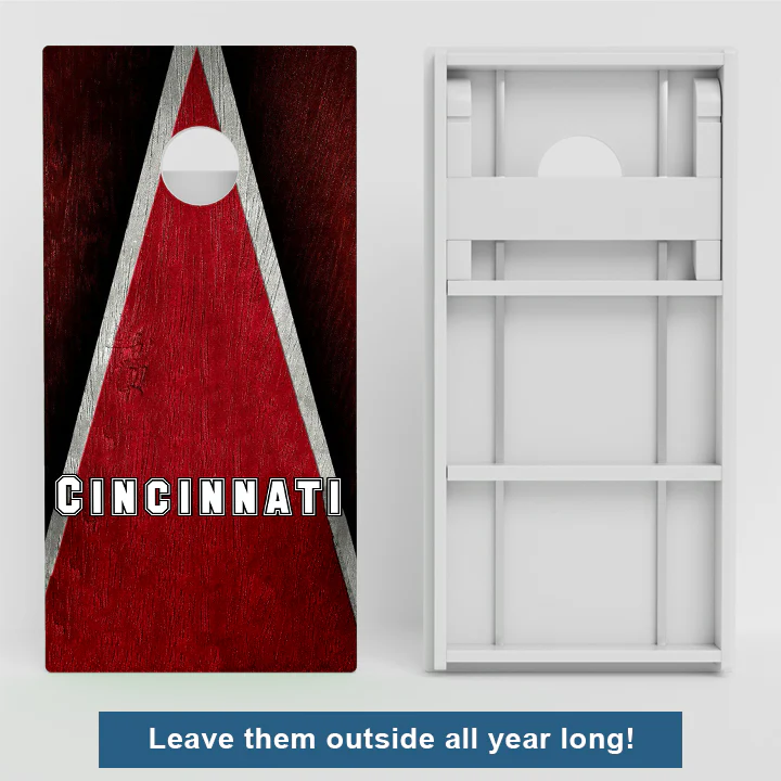 Cincinnati Baseball Weather Proof Cornhole Boards - Image 2