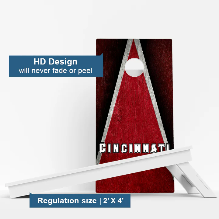 Cincinnati Baseball Weather Proof Cornhole Boards - Image 3