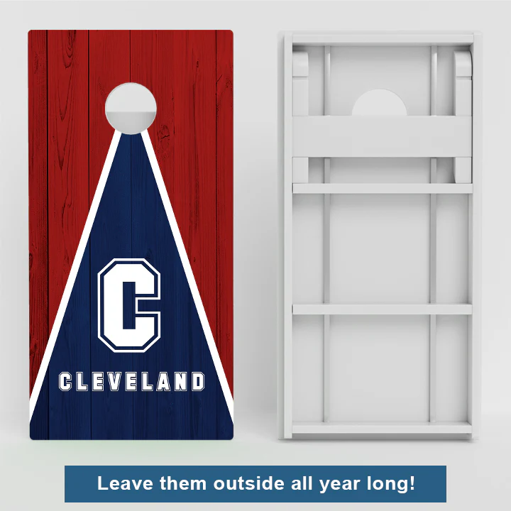 Cleveland Baseball Weather Proof Cornhole Boards - Image 2