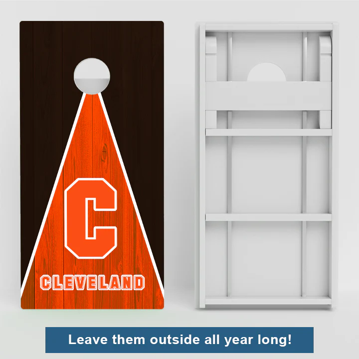 Cleveland Football Weather Proof Cornhole Boards - Image 2