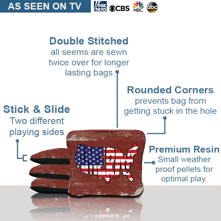 America Red Cornhole Bags - Image 2