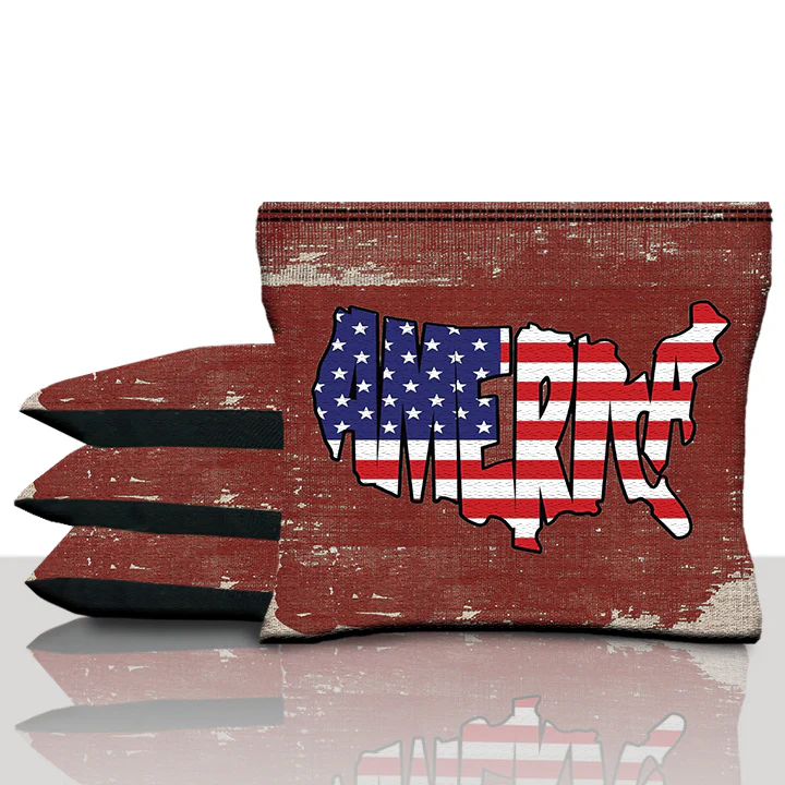 America Red Cornhole Bags - Image 3