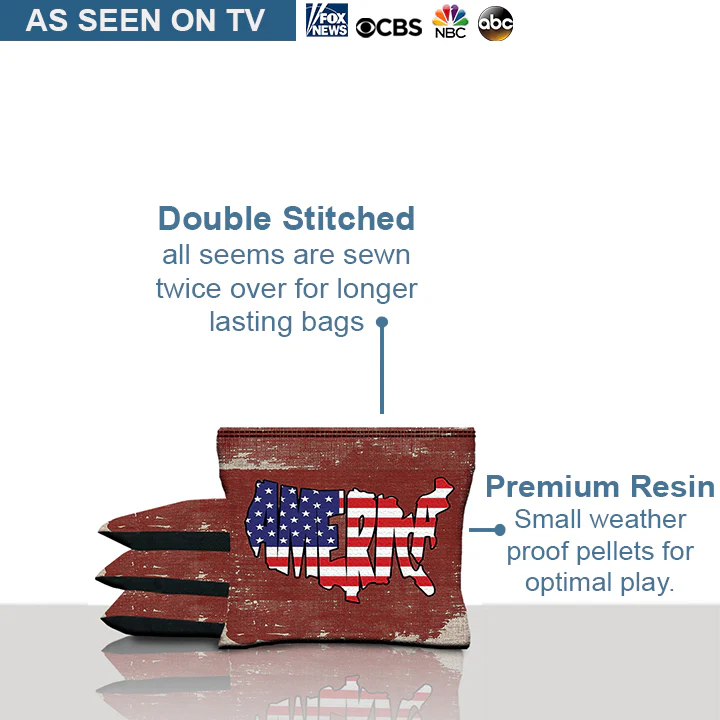 America Red Cornhole Bags - Image 4