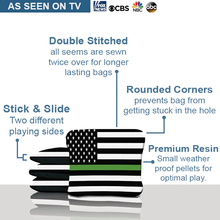 Green Line Cornhole Bags - Image 2