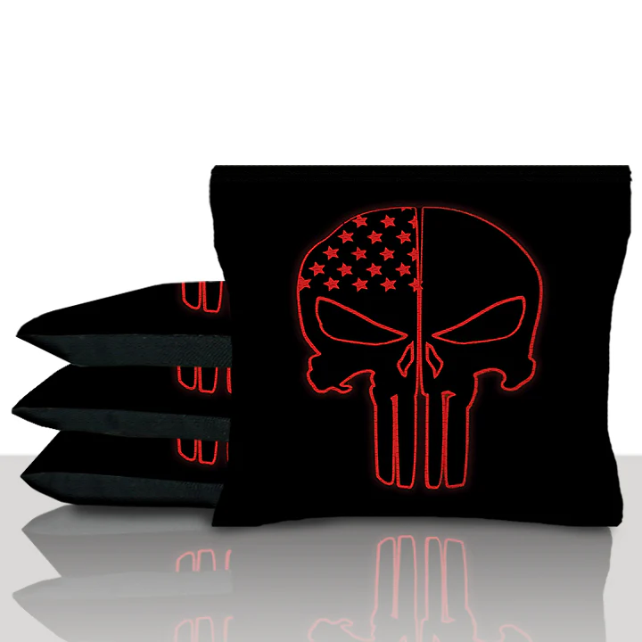 Red Skull Cornhole Bags - Image 3