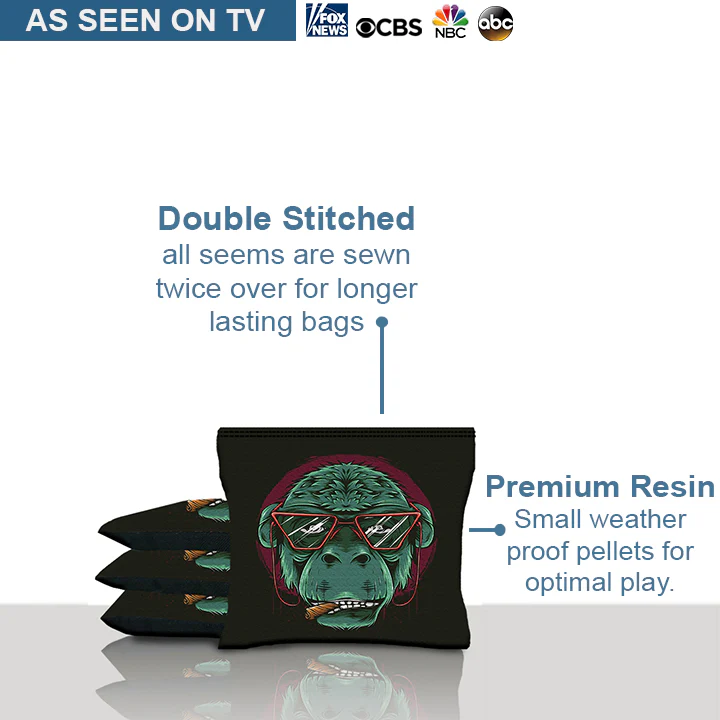 Smoking Monkey Cornhole Bags - Image 4