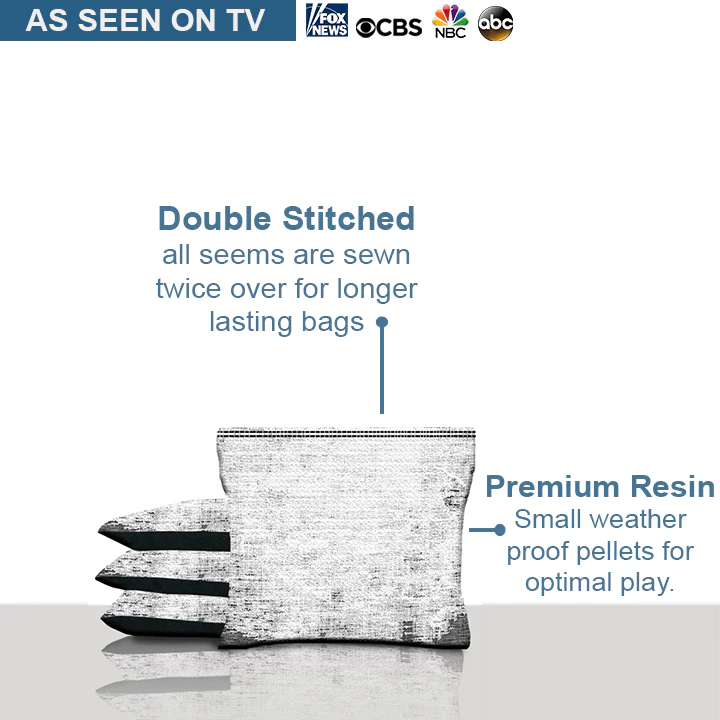 White Camo Cornhole Bags - Image 4