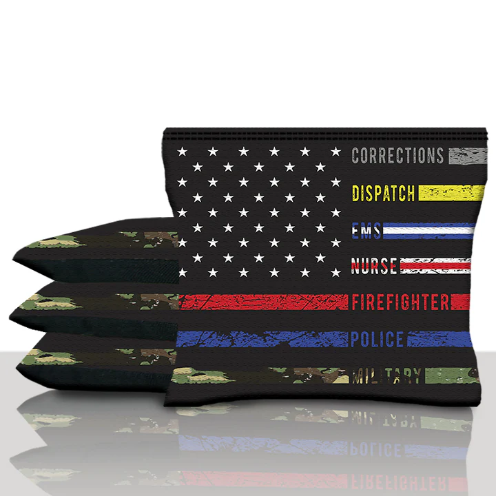 All First Responders Flag Cornhole Bags - Image 3