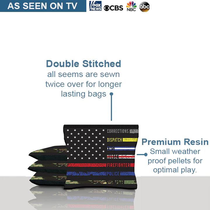 All First Responders Flag Cornhole Bags - Image 4