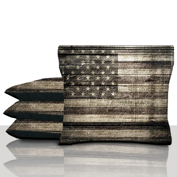 Vintage American Flag Cornhole Bags - Image 3