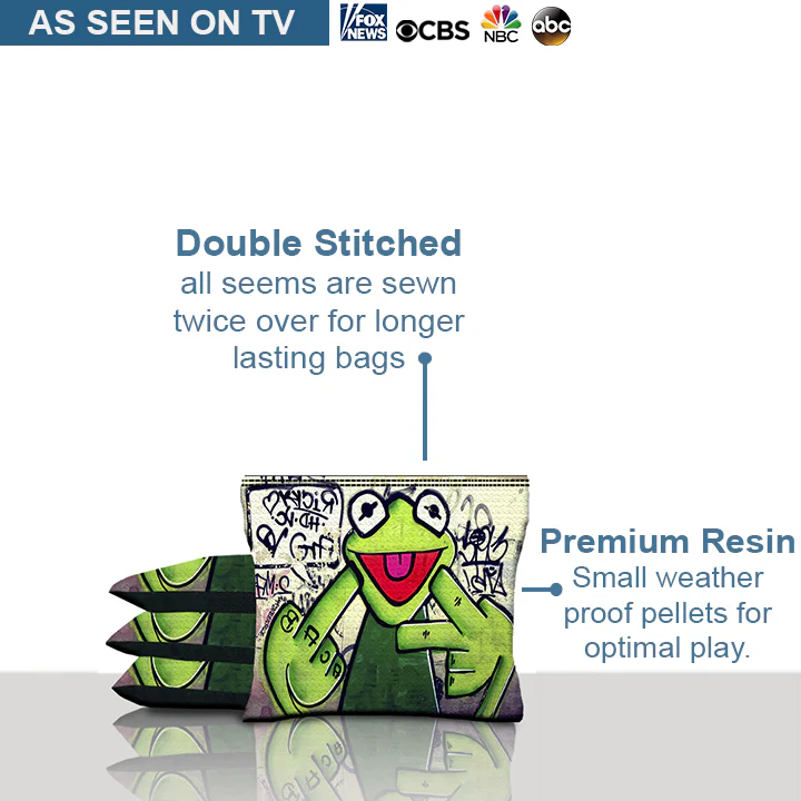 Gangster Frog Cornhole Bags - Image 4