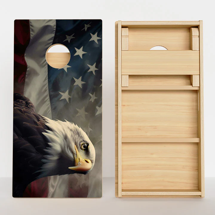 Bald Eagle American Flag Professional Cornhole Boards - Image 2