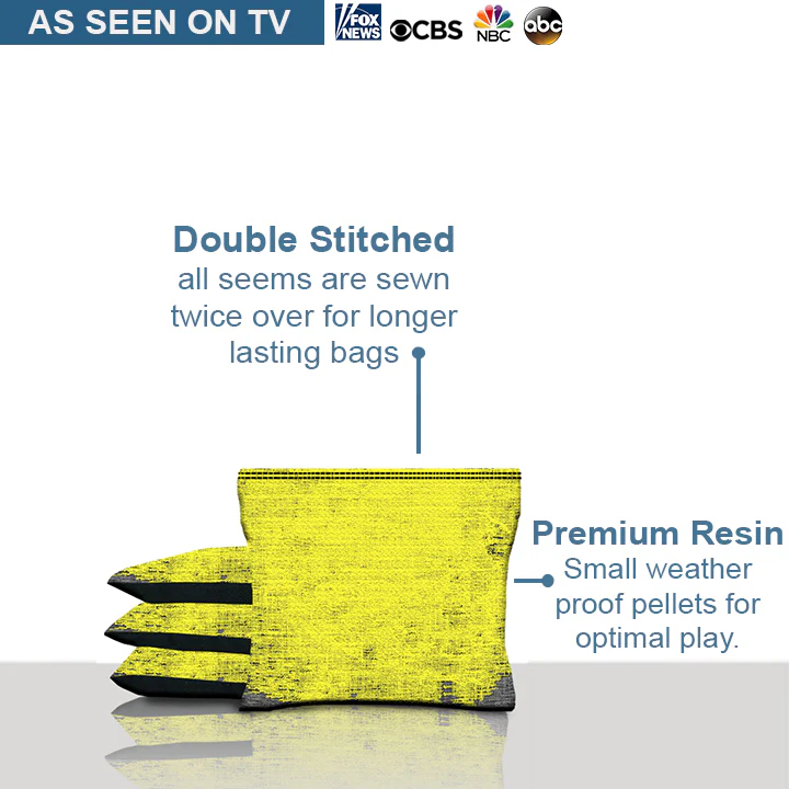 Yellow Camo Cornhole Bags - Image 4
