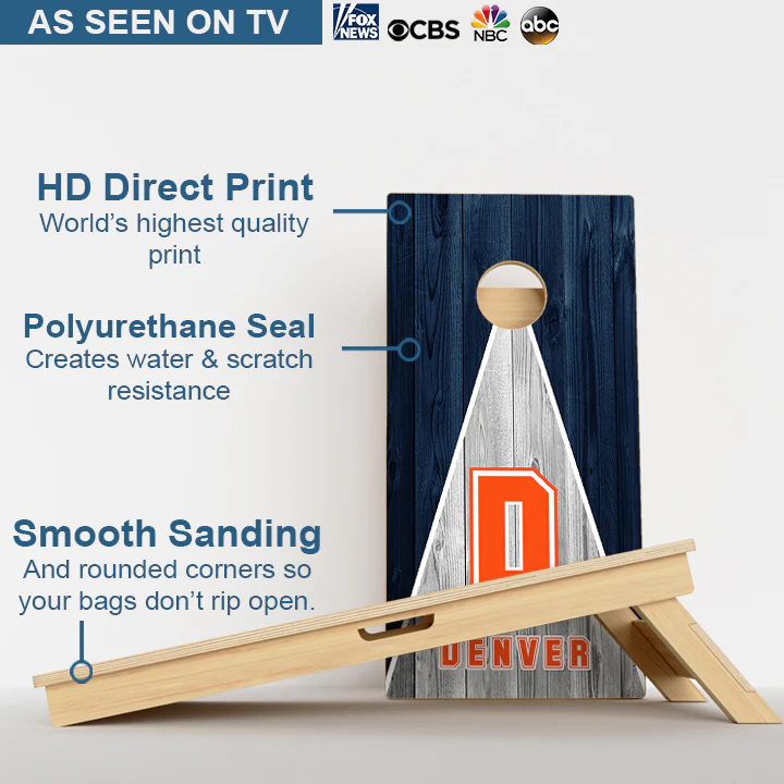 Denver Football Professional Cornhole Boards - Image 3