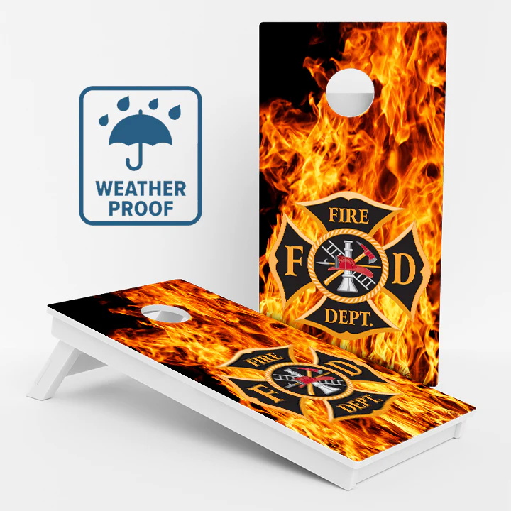 Fire Department Weather Proof Cornhole Boards