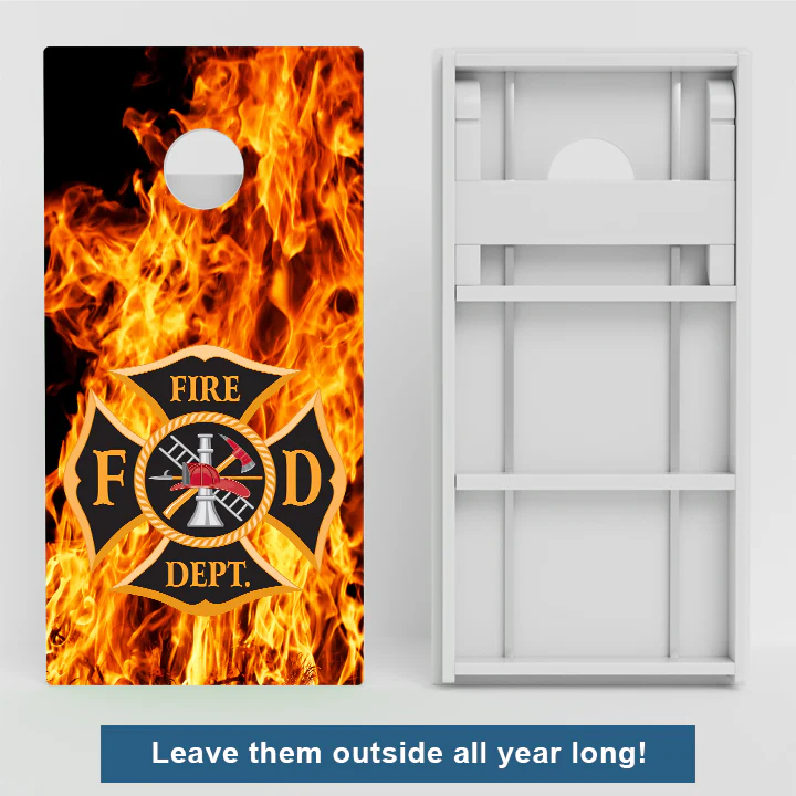 Fire Department Weather Proof Cornhole Boards - Image 2