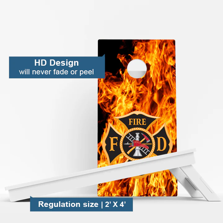 Fire Department Weather Proof Cornhole Boards - Image 3