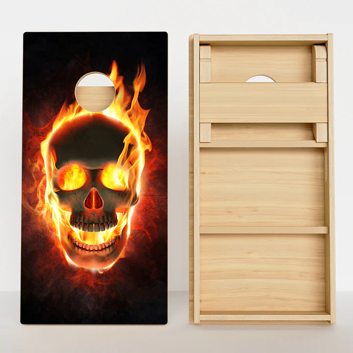 Fire Skull Professional Cornhole Boards - Image 2
