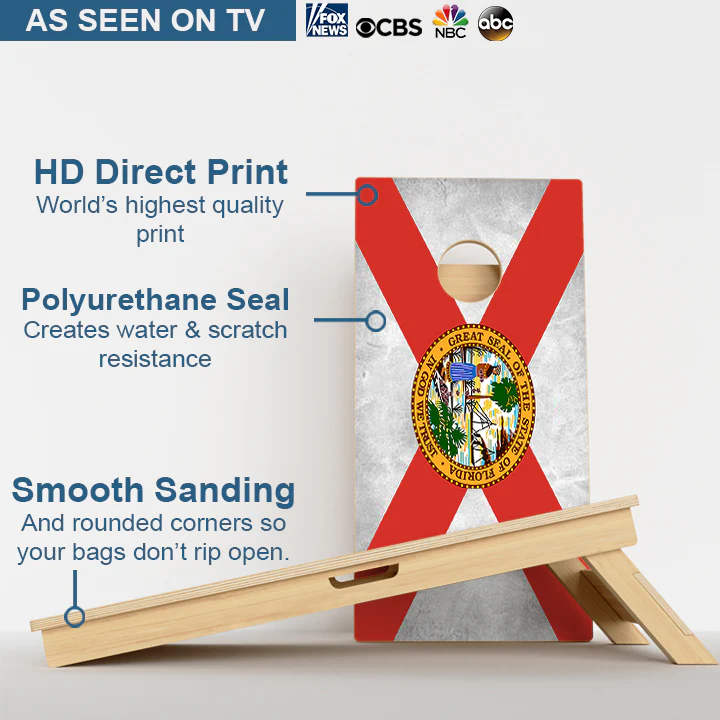 Florida Flag Professional Cornhole Boards - Image 3