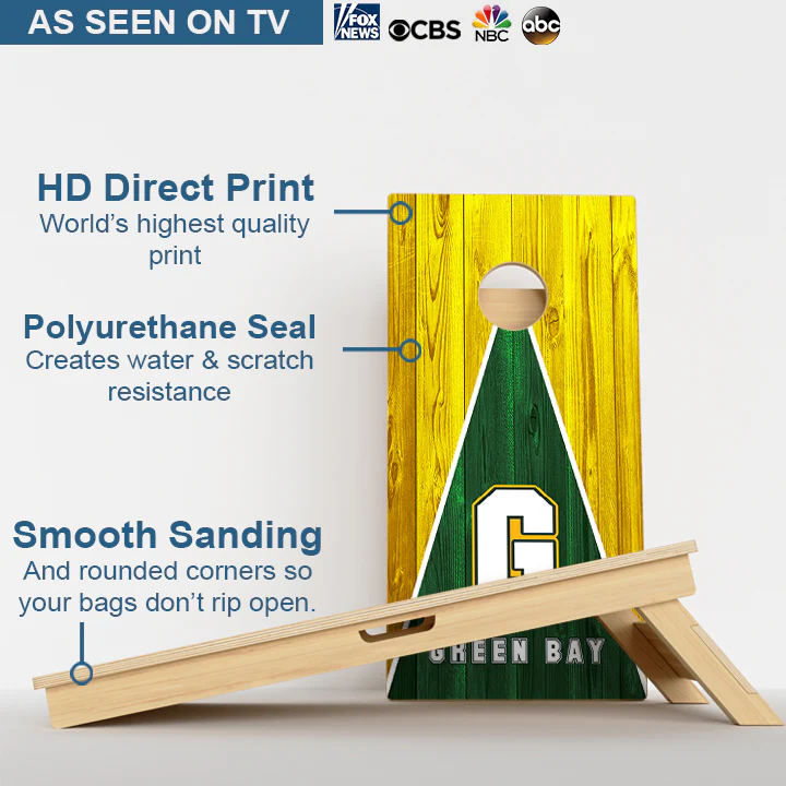 Green Bay Wisconsin Football Professional Cornhole Boards - Image 3