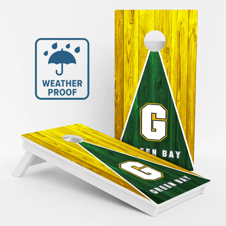 Green Bay Wisconsin Football Weather Proof Cornhole Boards