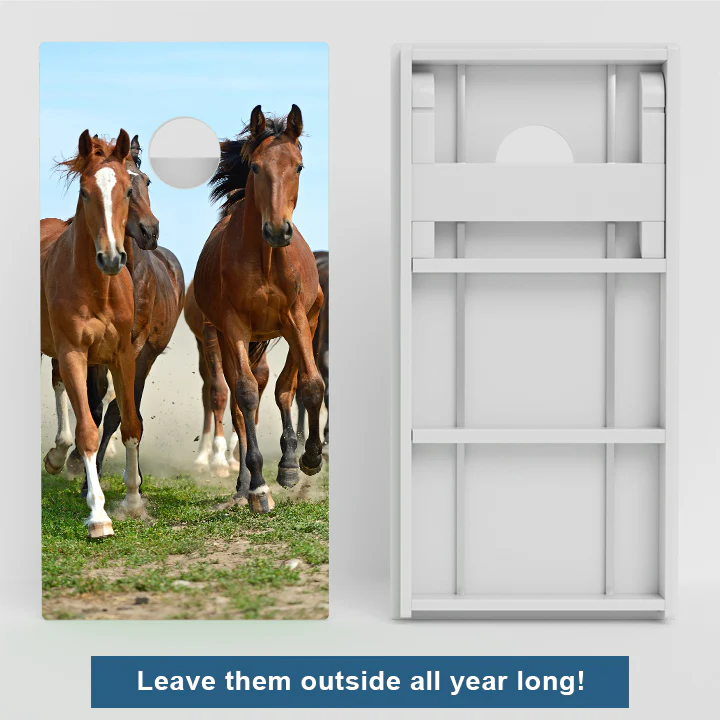 Horses Weather Proof Cornhole Boards - Image 2