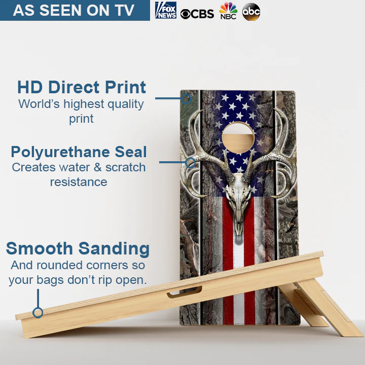 Hunting American Flag Professional Cornhole Boards - Image 3