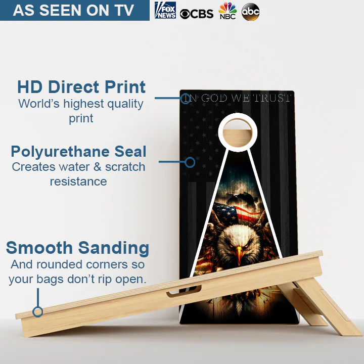 In God We Trust Professional Cornhole Boards - Image 3